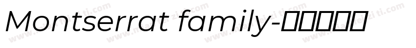 Montserrat family字体转换